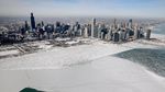 Penampakan Udara Fenomena Polar Vortex di AS