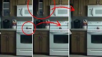 Sering mengalami kejadian aneh di dapurnya, orang ini akhirnya memutuskan untuk memasang kamera CCTV di dapurnya. Hasilnya, ia melihat pintu lemari dapur yang terbuka dan tertutup sendiri, hingga benda-benda yang berpindah secara misterius. Foto: Istimewa