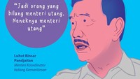 Menteri Koordinator bidang Kemaritiman Luhut Binsar Pandjaitan. Foto: Nadia Permatasari/Infografis