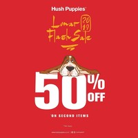 Hush Puppies menggelar diskon Imlek hingga 5 Februari mendatang. Promo BUY 1 GET 1 diberikan setiap pembelian busana. Sedangkan untuk Anda yang ingin membeli sepatu, ada diskon 50% untuk pembelian kedua. Foto: Instagram/Twitter