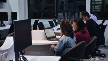 Harapannya civitas akademika Indonesia banyak yang studi tentang artificial intelligence. Banyak expert karena memang masih sangat kurang, kata Achmad Zaky lagi. Foto: Satria Nandha/detikcom