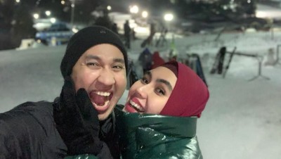 Foto: Mesranya Liburan Kartika Putri dan Suami di Amerika