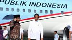 Momen Jokowi Tiba di Magetan Bersama Iriana