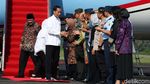 Momen Jokowi Tiba di Magetan Bersama Iriana