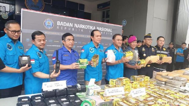Jumpa Pers di Kantor Pusat BNN, Cawang, Jakarta Timur
