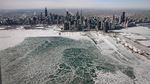 Penampakan Udara Fenomena Polar Vortex di AS