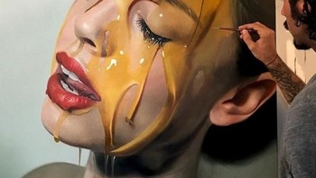 Begitu detail lukisan Dargas yang dibuat. (Foto: instagram/Mike Dargas)