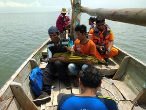 Jasad Bocah Tenggelam di Sungai Buntung Sidoarjo Ditemukan