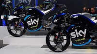 Sky Racing Team VR46 menggandeng pabrikan Kalex di Moto2 dan Moto3. Musim lalu, mesin itu mengantar Francesco Bagnaia keluar sebagai juara Moto2. (Foto: Instagram @skyracingteamvr46)