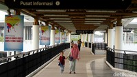 Stasiun Cisauk dibangun dengan konsep arsitektur yang futuristik. Desainnya tidak kalah keren dengan stasiun dan bandara. Rifkianto Nugroho/detikcom  