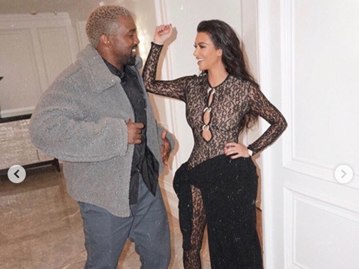 Kim Kardashian dan Kanye West dari instagram.