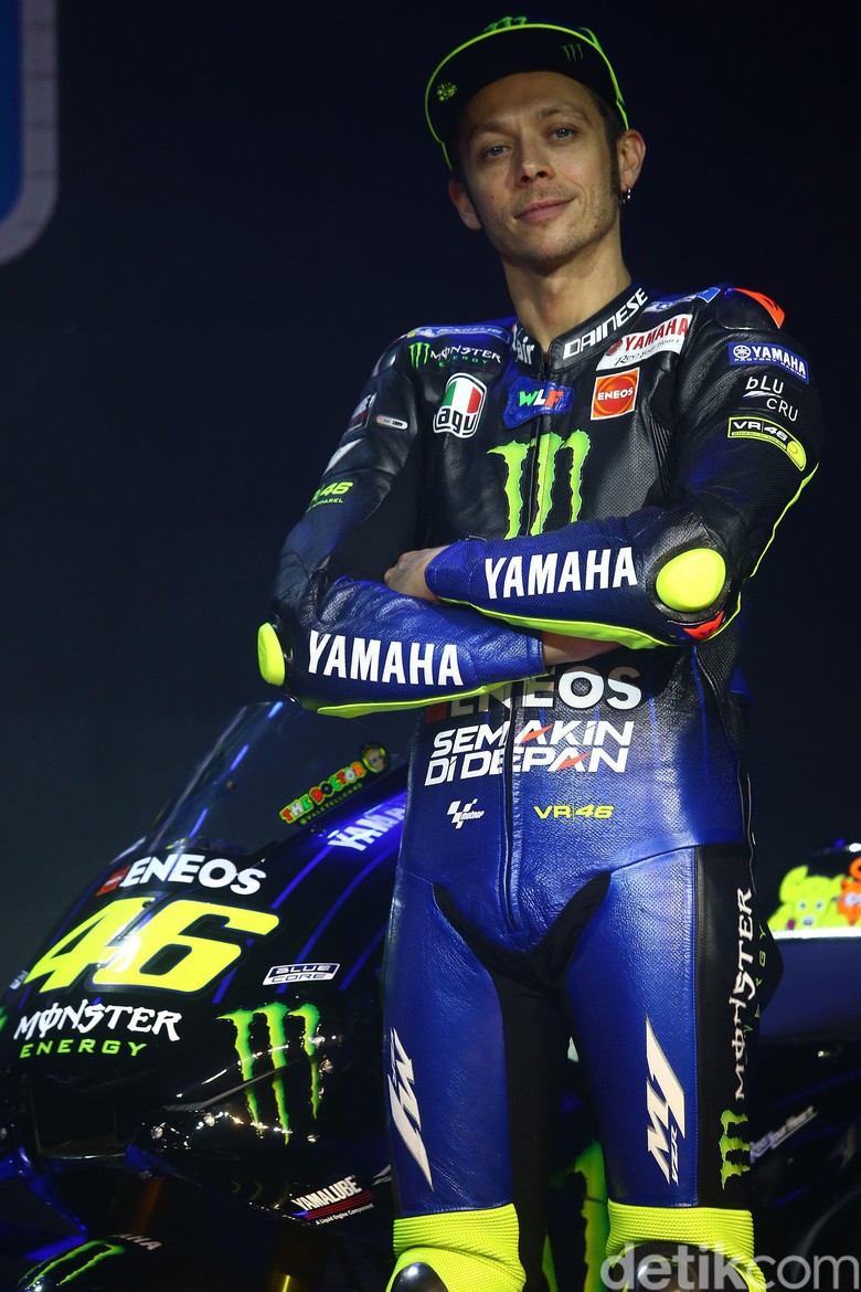 Valentino Rossi di Jakarta, Senin (4/2/2019) (Foto: Grandyos Zafna Manase Mesah) Valentino Rossi di Jakarta, Senin (4/2/2019) (Foto: Grandyos Zafna Manase Mesah)
