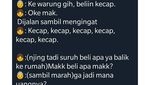 Kocaknya Percakapan Anak yang Disuruh Ibunya Belanja ke Warung