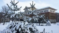 Museum Regional Sakhalin dibangun dengan gaya Jepang. Ada masyarakat adat Ainu yang menyebut Sakhalin adalah asal mereka di zaman prasejarah (Miquel Ros/CNN Travel)