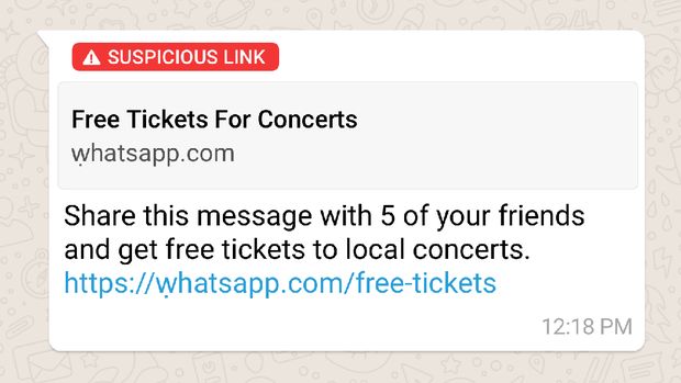 WhatsApp Bisa 'Endus' Tautan Mencurigakan, tapi Tetap Waspada
