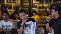 Anang Hermansyah bertemu dengan kelompok musisi yang menolak RUU Permusikan. Foto: Noel/detikHOT