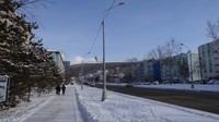 Kota Yuzhno-Sakhalinsk termasuk sederhana dengan jalanan luas dan rapi. Ada bandara dengan penerbangan ke Moskow, Tokyo, Seoul, Sapporo dan daerah lainnya (Miquel Ros/CNN Travel)