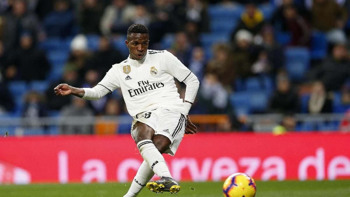 Vinicius Junior mulai jadi idola baru Real Madrid (AP Photo/Andrea Comas)