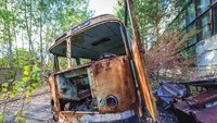 Sebuah bus yang sudah tak beraturan tampilannya (iStock)