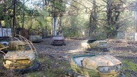 Suatu taman rekreasi di Pripyat yang juga ditinggalkan (iStock)