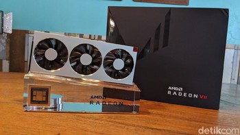 Radeon 7 menggunakan arsitektur AMD Vega generasi kedua.  Foto: Adi Fida Rahman/detikINET