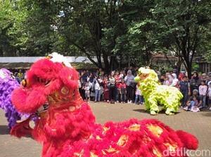 Menengok Atraksi Barongsai di antara Satwa Kebun Binatang Bandung