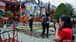 Penampakan Kepulan Asap Kebakaran Vihara Samudra Bhakti
