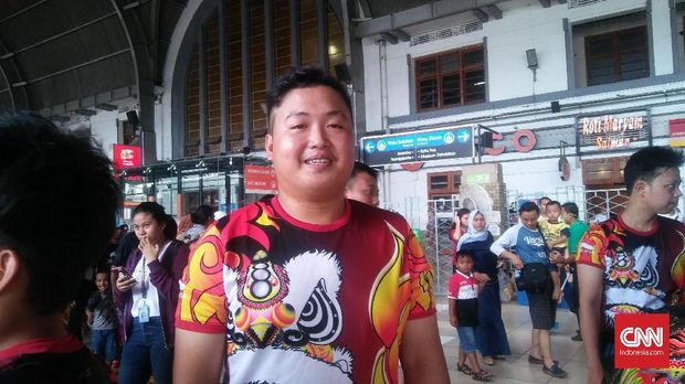Rio (19), anggota tim penari barongsai Patkwa Dance Team.