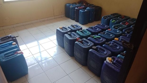Total ada sektiar 5 ribu liter miras yang disita