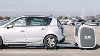  Stan juga dilengkapi dengan sensor yang mengenali ukuran dan dimensi mobil sehingga bisa disesuaikan dengan spot parkir yang tersedia. (Stanley Robotics)