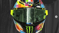 Teknologi bertemu seni. Pista GP R Rossi Winter Test 2019. Sebuah mahakarya dalam performa, tulis AGS Helmets di Instagram. Foto: Instagram