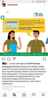 Pemprov Jabar Siapkan Layanan Khusus Pengaduan e-KTP