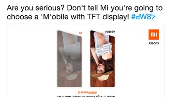 Di sini, akun Redmi India menyindir layar TFT di Galaxy M yang dianggap ketinggalan, lagi-lagi dalam postingan terbalik. Apa kalian serius? Jangan katakan pada kami kalian memilih ponsel dengan layar TFT, tulis tweet ini. Foto: Twitter