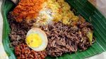 Sarapan Kenyang dan Puas dengan Nasi Krawu Berlauk Komplet