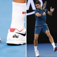 Meski sudah resmi disponsori Uniqlo, petenis ternama Roger Federer masih mengandalkan sepatu Nike saat bertanding. Menariknya, selain logo RF di sepatu sebelah kiri, terdapat pula hiasan gambar jumlah piala grand slam di sepatu sebelah kanan. Misal saat Roger bermain di Australia Open 2019, sepatunya dihiasi angka enam yang menandakan total koleksi piala Australia Open miliknya. (Foto: Getty Images)