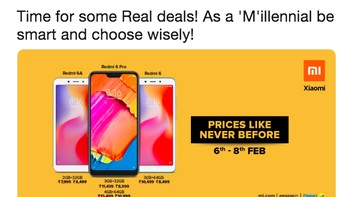 Rangkaian serangan Redmi itu kemudian berujung pada pemangkasan harga beberapa seri smartphone Redmi 6 bersamaan dengan penjualan perdana Galaxy M di India yang kabarnya laris manis. Foto: Twitter
