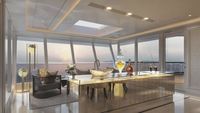  Langit-langit lega dari beranda kamar (Regent Seven Seas Cruises/CNN Travel)