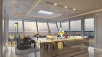 Regent Suite dihargai USD 11.000 atau setara Rp 153 juta per malam. Gilanya lagi, kamar ini hampir sepenuhnya terjual habis untuk pelayaran perdana Seven Seas Splendor tahun 2020 (Regent Seven Seas Cruises/CNN Travel)
