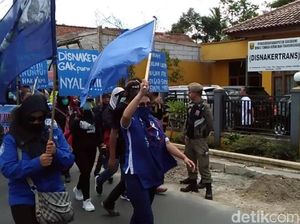 Buruh Desak Bupati Sukabumi Tuntaskan PHK dan Tunggakan Gaji