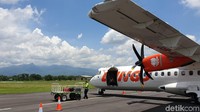 Wings Air sudah punya rute Bandara Halim Perdana Kusuma-Wiriadinata dengan pesawat ATR 72. Keterisian 50-60 persen di hari kerja dan 100 persen saat weekend (Masaul/detikTravel)