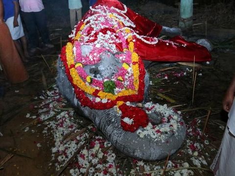 Gajah betina bernama Dakshayani yang mati dalam usia 88 tahun
