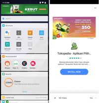Tampilan iklan di MIUI 10