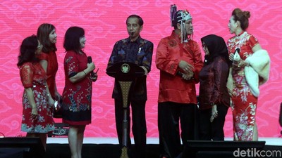 Jokowi Hadiri Perayaan Imlek di Kemayoran