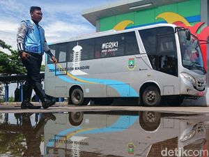 Bus Trans Cilegon Jalan Lingkar Selatan Diuji Coba