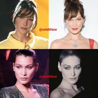 Tampilan Bella Hadid yang Mirip Banget Mantan Ibu Negara Prancis Saat Muda