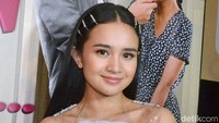 Michelle Ziudith tampil cantik menawan pada malam itu. Pool/Ismail/detikFoto.