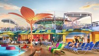 Selain seluncuran, akan ada bar baru yang turut diluncurkan. Warna-warninya membuat semarak ya! (dok. Royal Carribean)