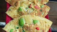 Buat yang doyan pedas dan petai, tambahan kedua bahan ini bikin telur dadar makin enak. Foto : Instagram @ailiehoalie74