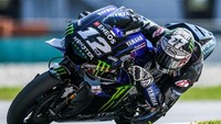 Tak ketinggalan Maverick Vinales. Dia untuk kali pertama naik motor dengan nomor 12, menggantikan nomor 25 yang digunakan di musim sebelumnya (Mohd RASFAN / AFP)