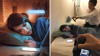 Trik yang sederhana namun bisa membuat hasil foto bak seperti profesional seperti mengambil cahaya dari gadget ataupun foto di depan mesin ATM. (Foto: Instagram/Calob Castellon)
